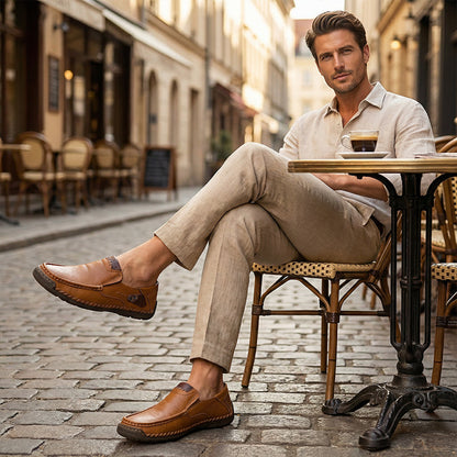 💎 64% OFF! 💎 Classic Men’s Slip-On Leather Shoes – Premium Calfskin, All-Day Comfort & Effortless Style