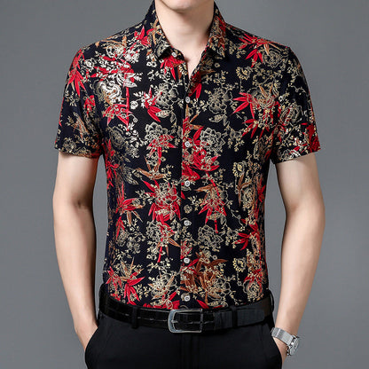 🔥Men's Trendy Pattern Breathable Short Sleeve Shirt