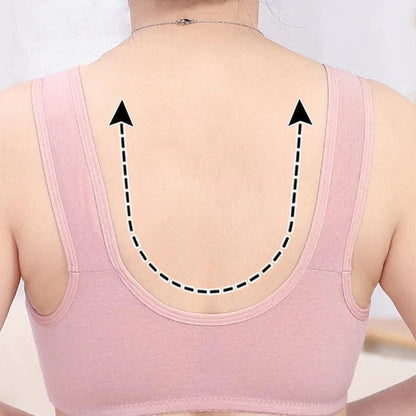 🔥Buy 1 Get 2 Free 🔥Seamless Underwear With Front Buttons Comfortable Cotton Bra For Women