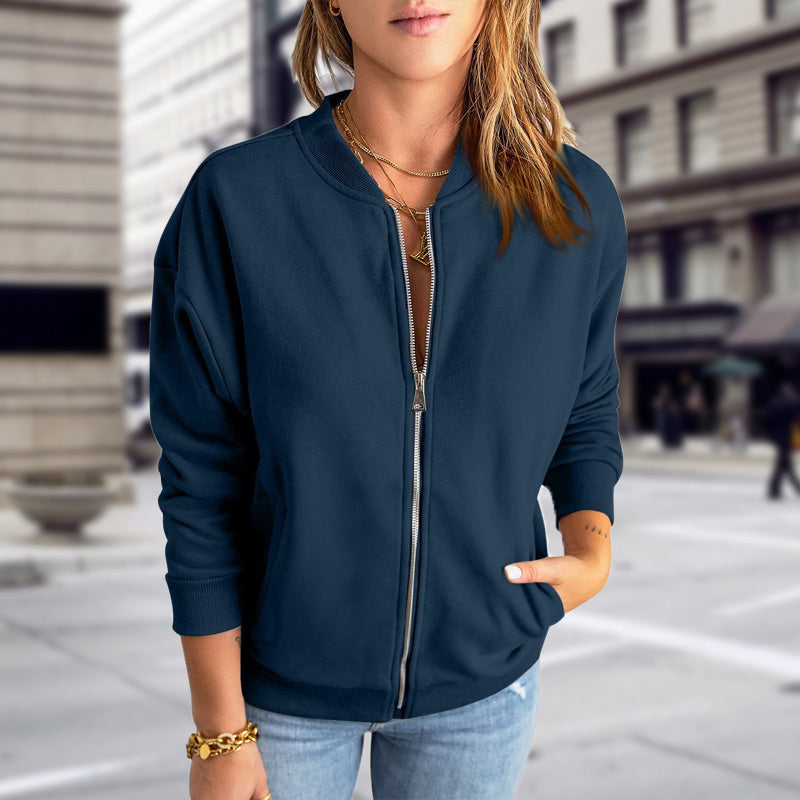 Women's Casual Zippered Jacket