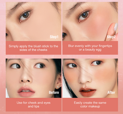 3-in-1 Eyes Cheek and Lip Tint Buildable Waterproof Lightweight Cream