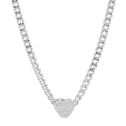 Love Heart Magnet Diamond Necklace