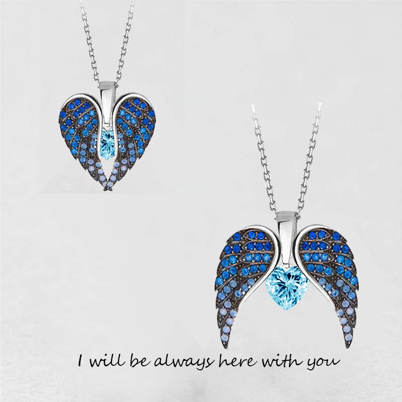 Angel Wing Heart Necklace