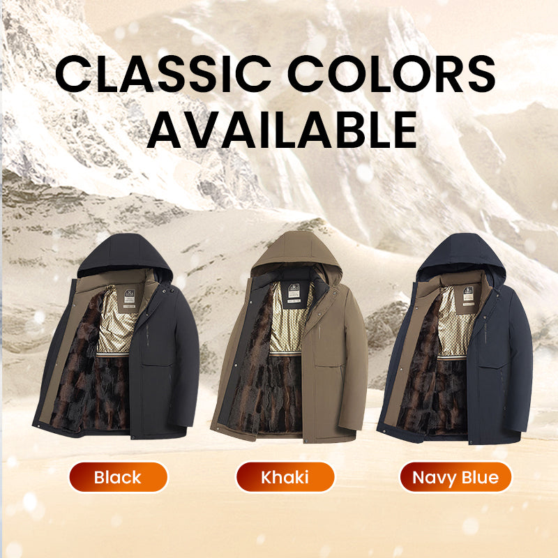 💖Men’s Thermal Hooded Parka Coat