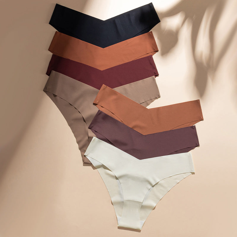 Seamless Sexy Underwear With A Low Waist Made Of Ice Silk