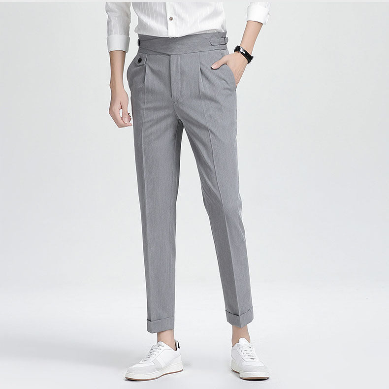 Men’s High-end Summer Casual Business Straight-leg Pants