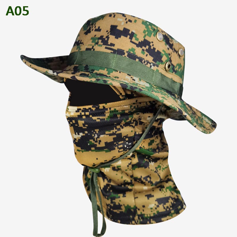 2-in-1 Camouflage Fishing Hat and Mask Neck Wrap