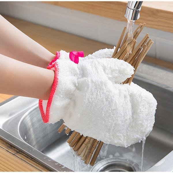 Bamboo Fiber Dishwashing Gloves