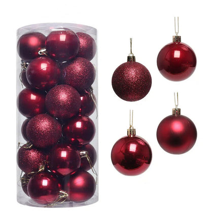 🎄24 PCS Shatterproof Christmas Ball for Hanging Decor