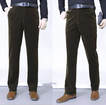 Men's Stretchy Corduroy Straight Long Pants(50%OFF)