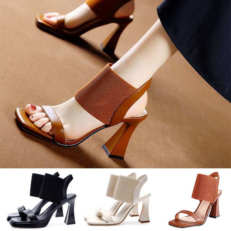 Square Toe High Heeled Sandal