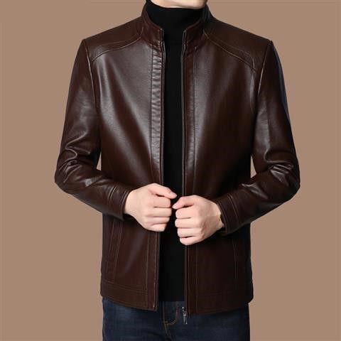 🔥Men’s Warm Plush Lining Leather Jacket