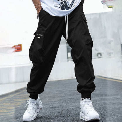 Men's Casual Loose Vintage Flap Pocket Jogger Pants