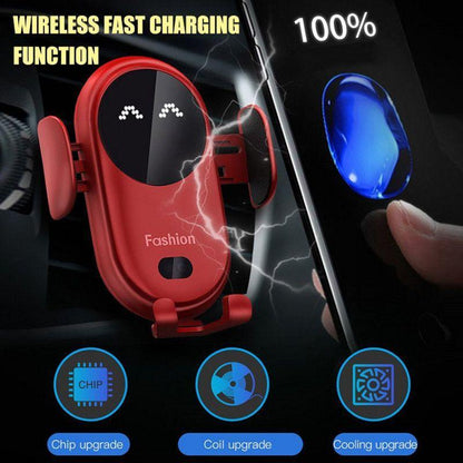 Auto-clamping Wireless Charging Car Phone Holder