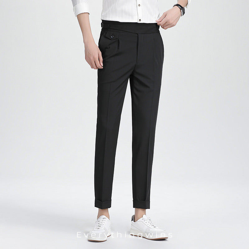 Men’s High-end Summer Casual Business Straight-leg Pants