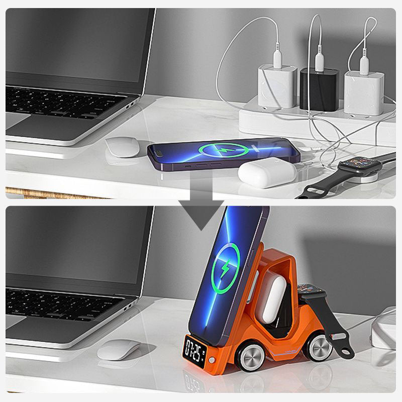 5-in-1 Car Shape Fast Wireless Charger Stand