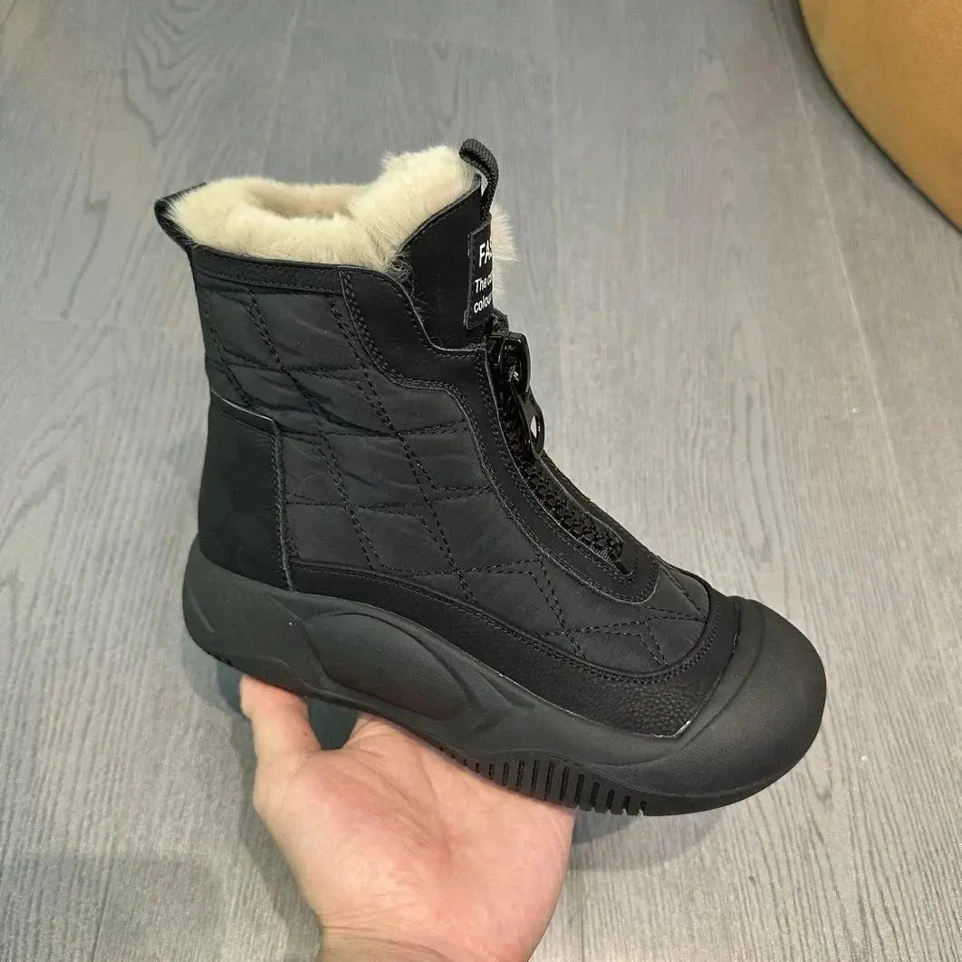 Retro Waterproof Warm Snow Boots