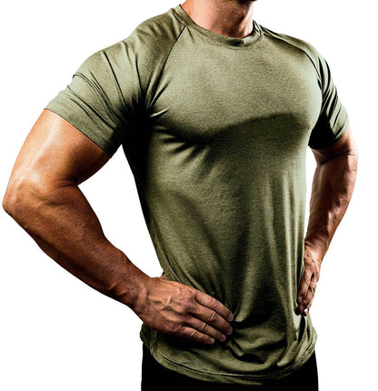 Men's quick-drying high-elasticity fitness running T-shirt, sportswear