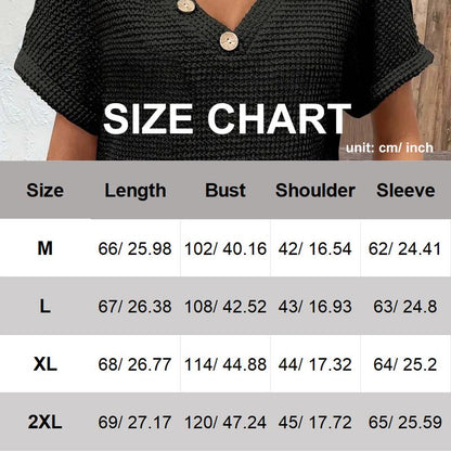 💗50%OFF🌸Women’s Stylish V-neck Short-sleeved Top