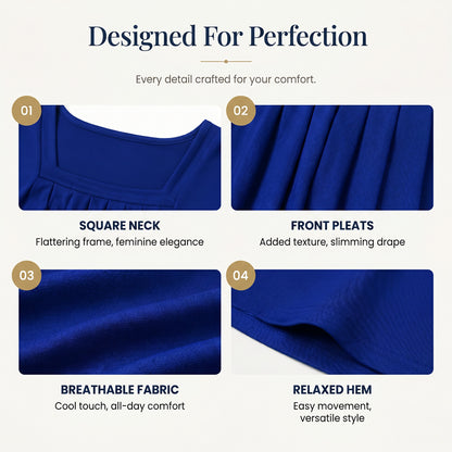 Square Neck Sleeveless Tank Top