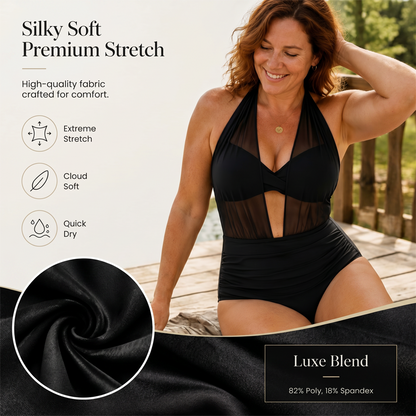 ⏳Time-Limited Special⏰Women's Tummy Control Halter Swimsuit