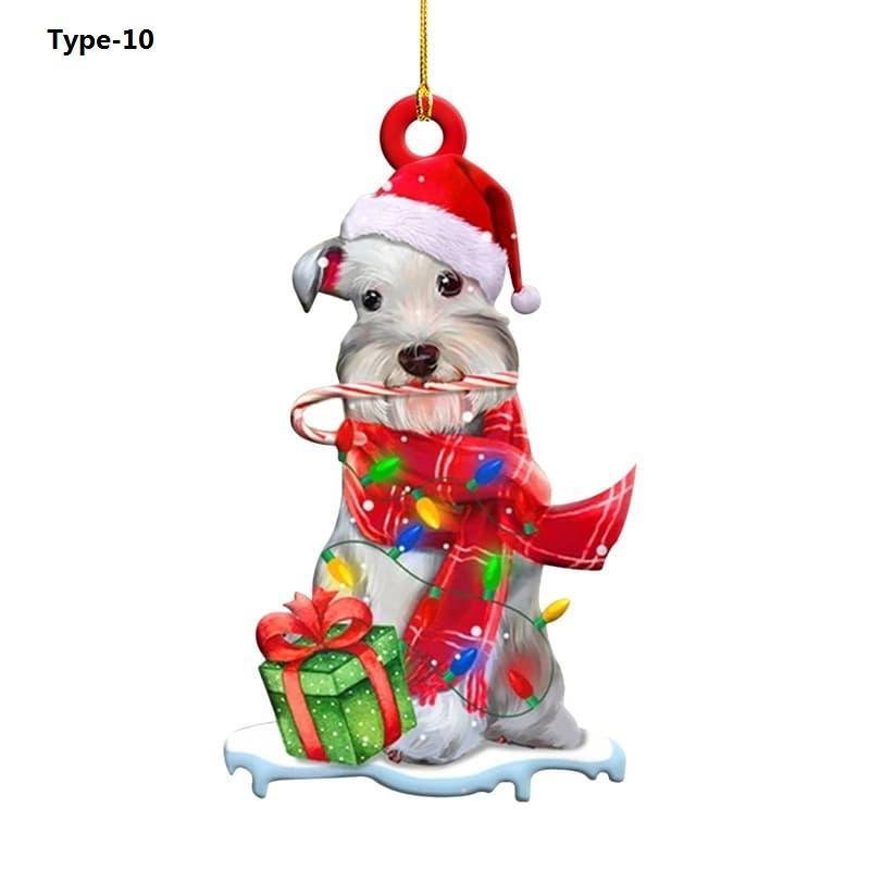 Christmas Tree Puppy Pendant Ornament