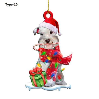 Christmas Tree Puppy Pendant Ornament