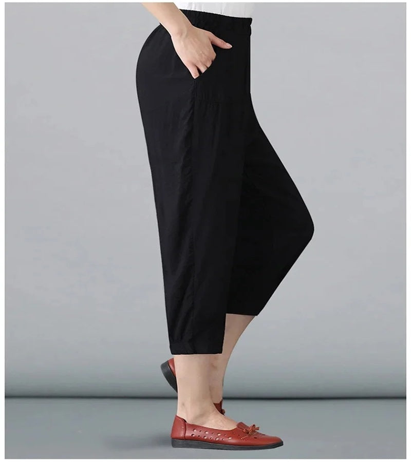 Women’s Thin Cotton Linen Harem Pants