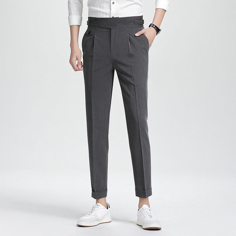 Men’s High-end Summer Casual Business Straight-leg Pants