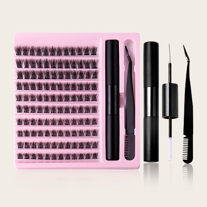 Fluffy Natural Thick False Eyelashes Set