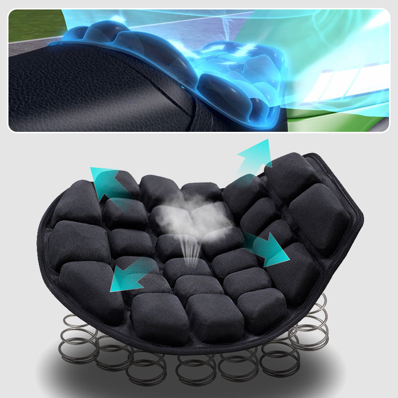 Pressure-reducing Shock-absorbing Breathable Motorbike Seat Cushion