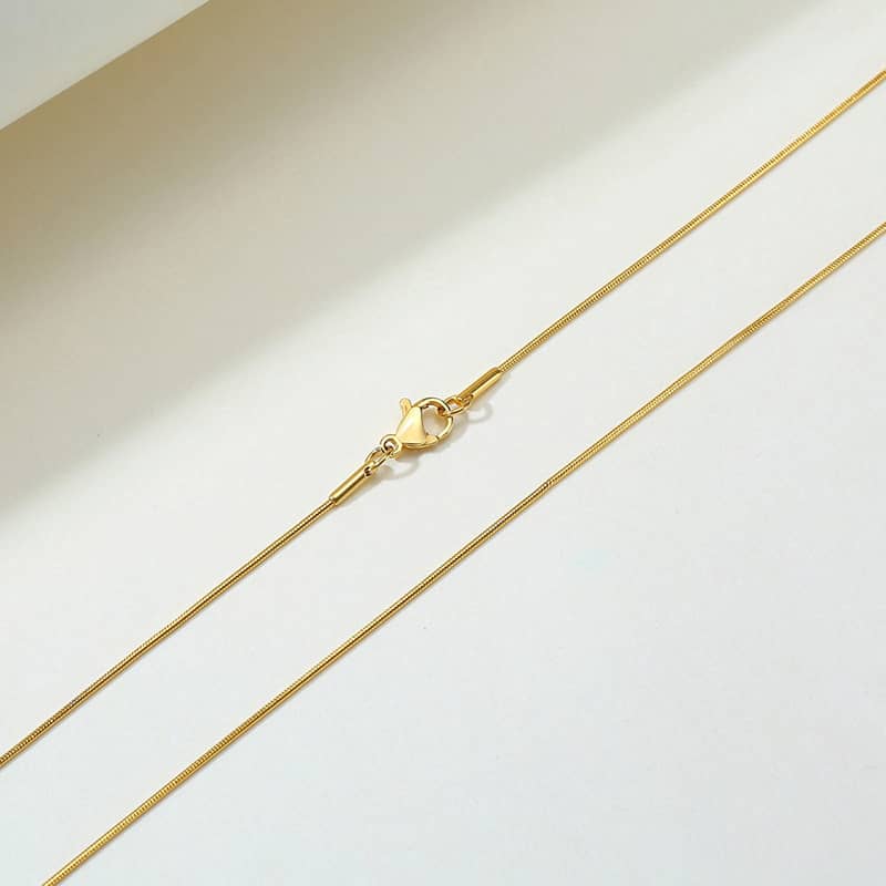 Simple Snake Bone Short Necklace