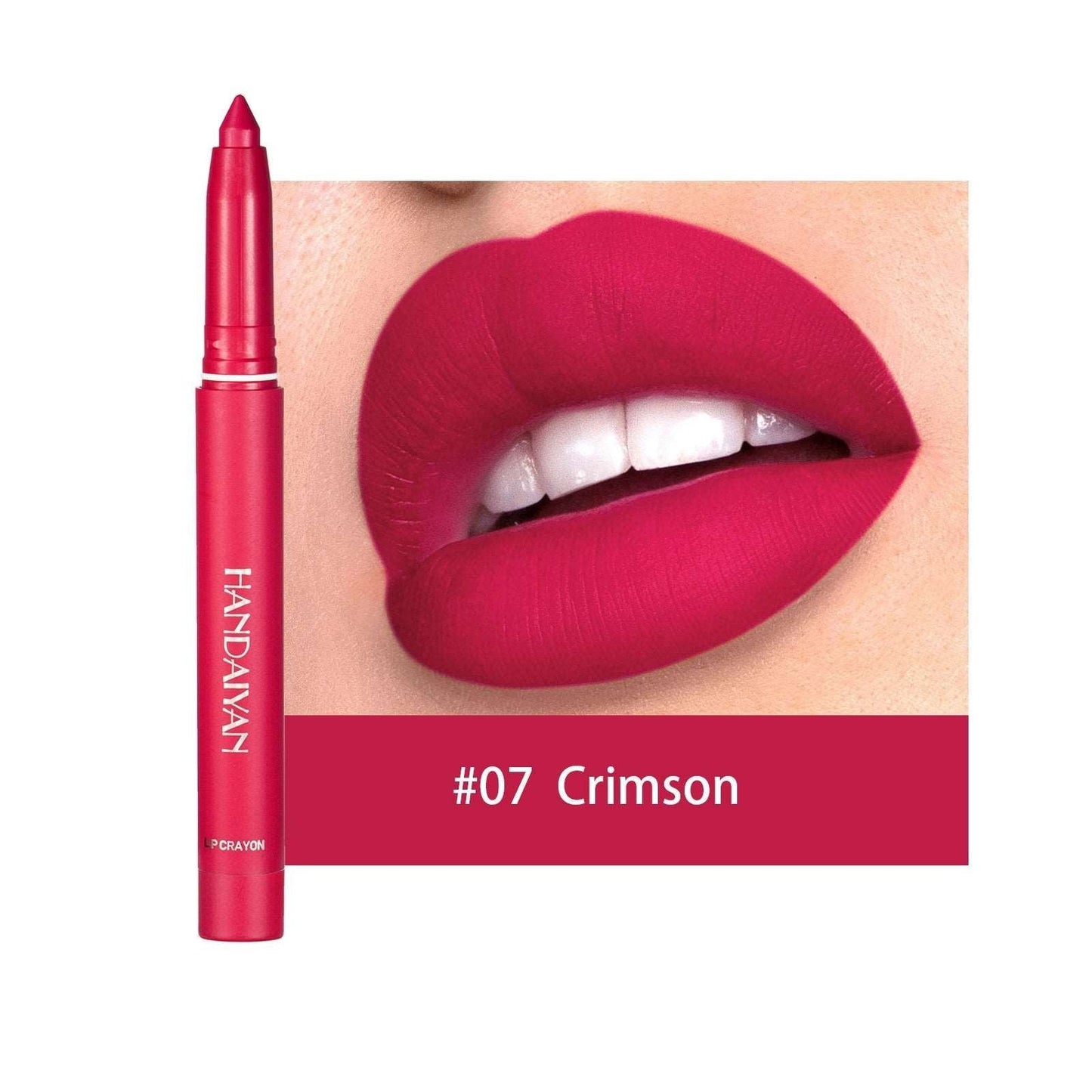 12 Colors Rotating Sharpenable Matte Lipstick Pencils