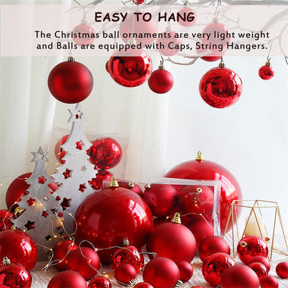 🎄24 PCS Shatterproof Christmas Ball for Hanging Decor