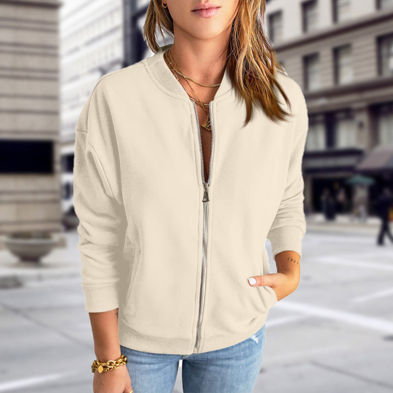 Women's Casual Zippered Jacket