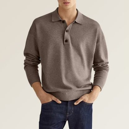 Men's Fashion Casual Loose Lapel Long Sleeve Shirt