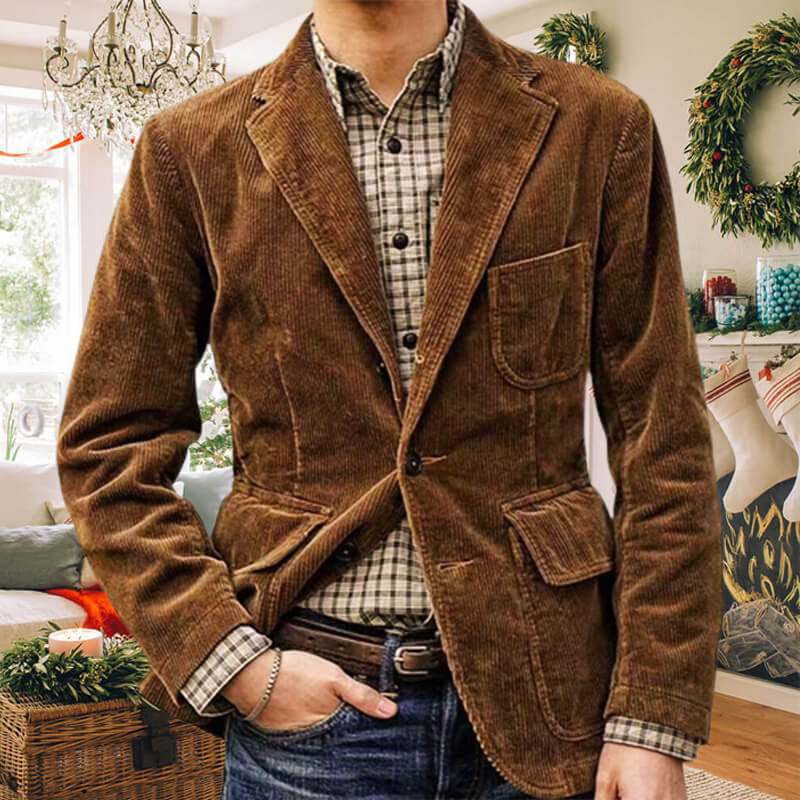 Men's Winter Corduroy Blazer