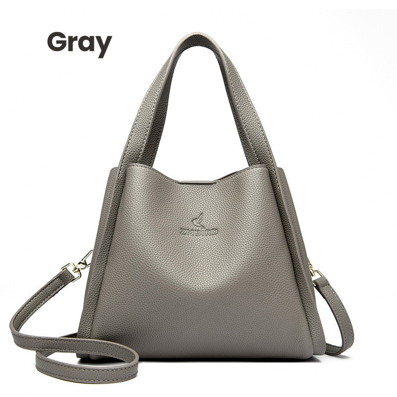 Best Gift For Her - Fashionable Classic Multi-Functional Soft Embossed Leather Bag