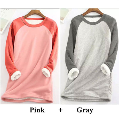 Women's Round Neck Long Sleeve Thermal Tops