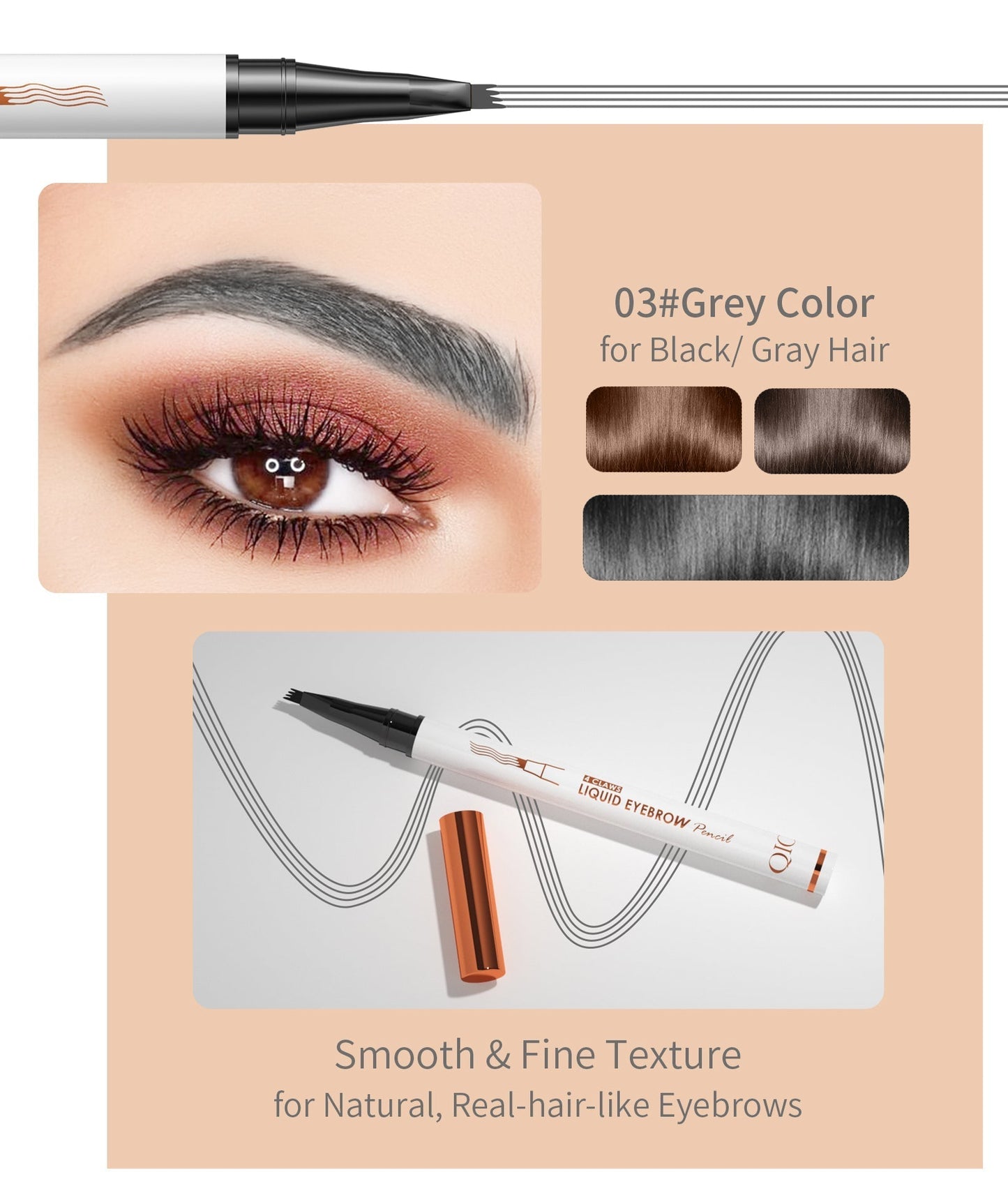 Liquid Smudge-proof Natural Eyebrow Pencil-BUY 1 GET 1 FREE