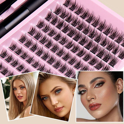 Fluffy Natural Thick False Eyelashes Set