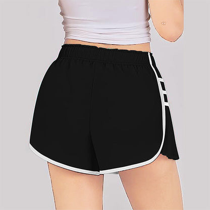 High Waist Pleated Sports Shorts