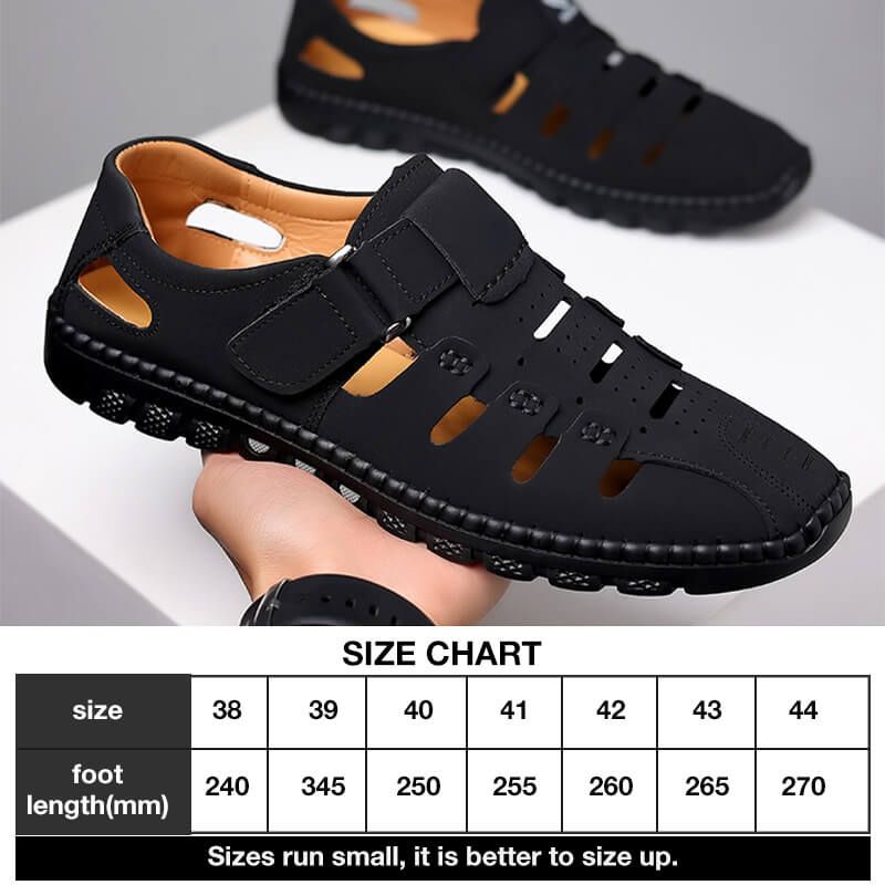 Last Day Sale 50%-Stylish Leather Hollow Sandals