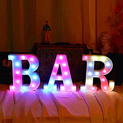 Colorful LED Marquee Letter Lights