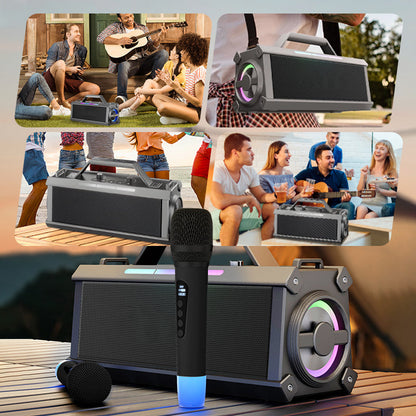 Bluetooth Karaoke Speaker with Wireless Microphone