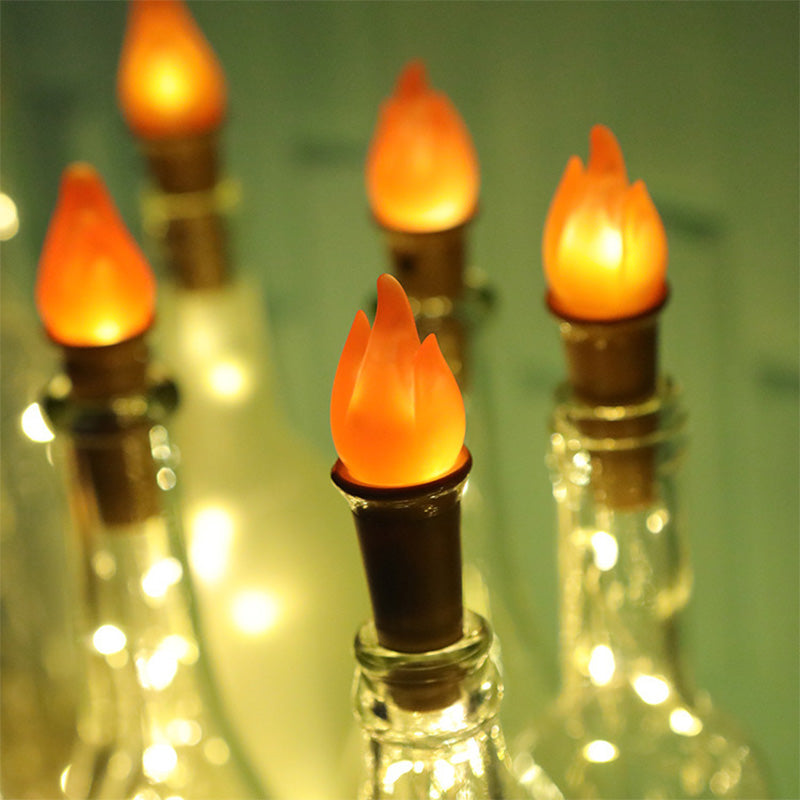 Wine Bottle Lights with Cork