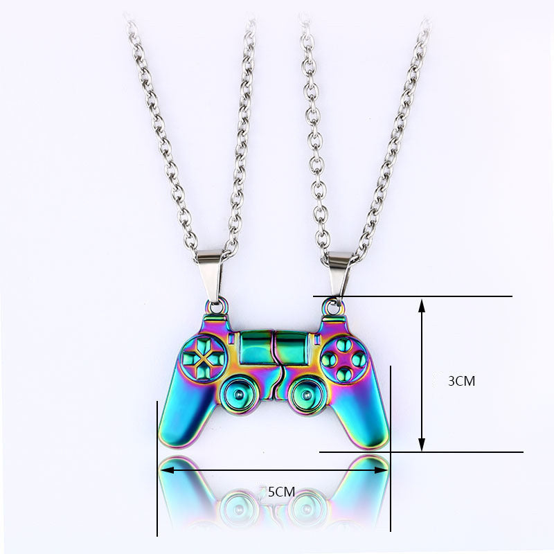 Game Controller Magnetic Necklaces BFF Couples