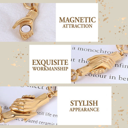 Handshake Magnetic Attraction Bracelet