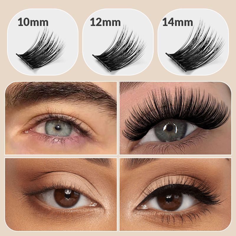 Fluffy Natural Thick False Eyelashes Set