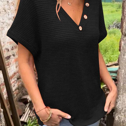 💗50%OFF🌸Women’s Stylish V-neck Short-sleeved Top